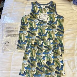 NIB Kate Quinn 6y Mushroom Forest tank + short set